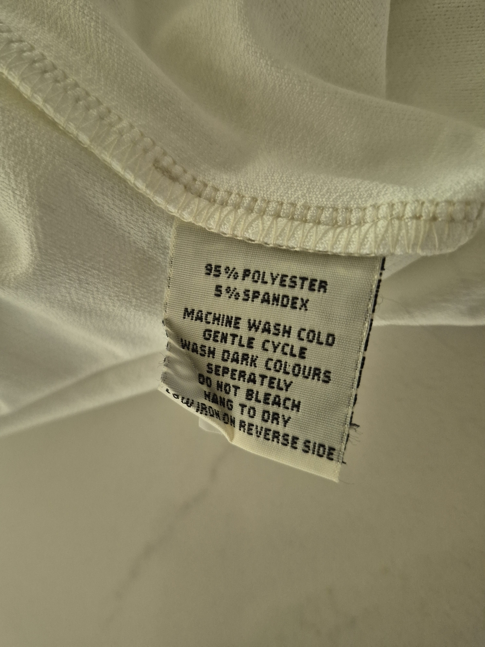 Light Cream V-Neck Flutter Sleeve Blouse with Button Detail - Picture 9 of 9